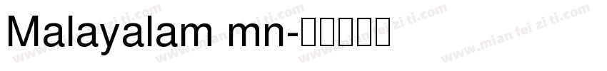 Malayalam mn字体转换